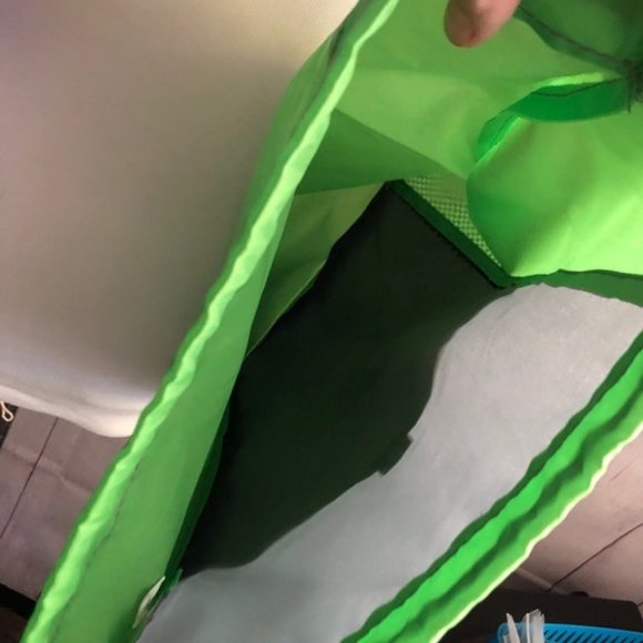 Nylon Drawstring Bag BSA Lime Green Black NEW - Picture 12 of 14